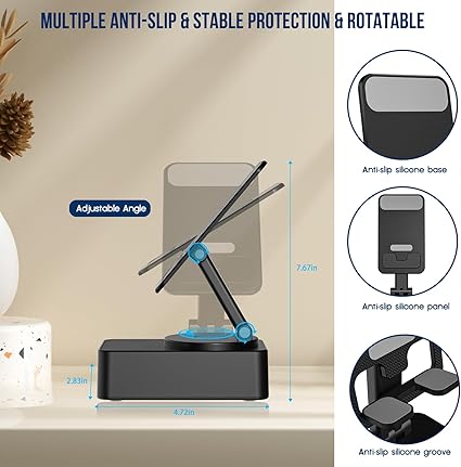 Phone Stand With Bluetooth Speaker