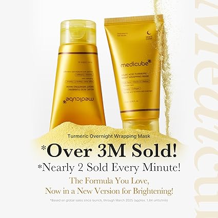 Medicube Kojic Acid Turmeric Overnight Wrapping Peel Off Mask