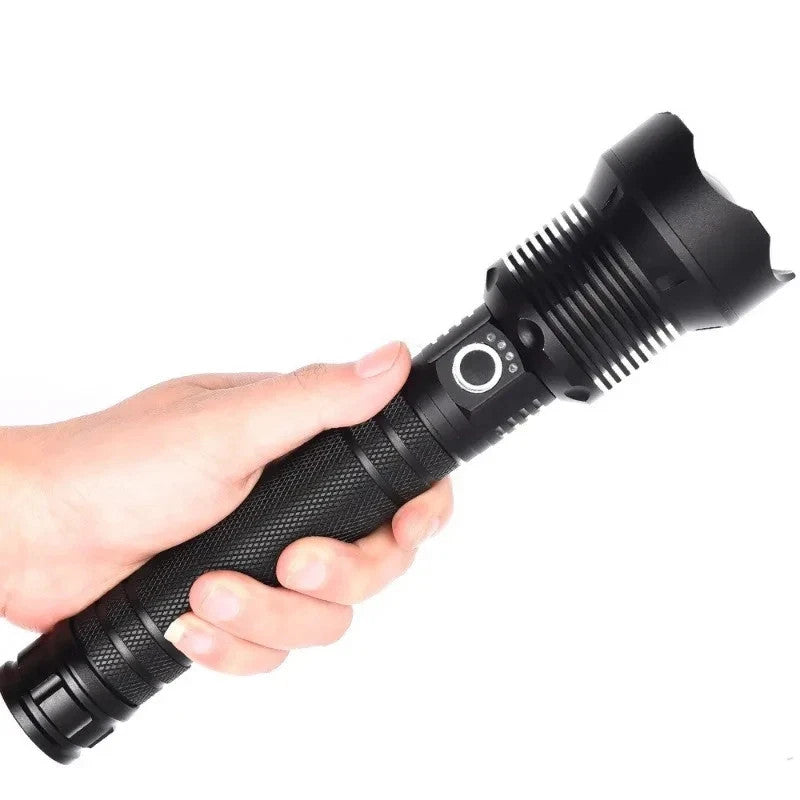 Super Bright LED Tactical P90 Flashlight Torch Rechargeable Battery Work Light