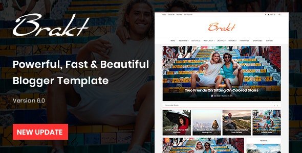 Brakt Personal Blogger Template Free Download