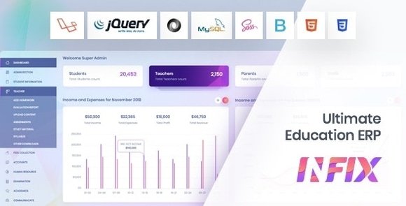 InfixEdu School Management System Software Nulled Script Free Download