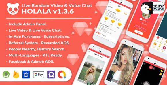 Holala Live Random Video and Voice Calls App Source Code