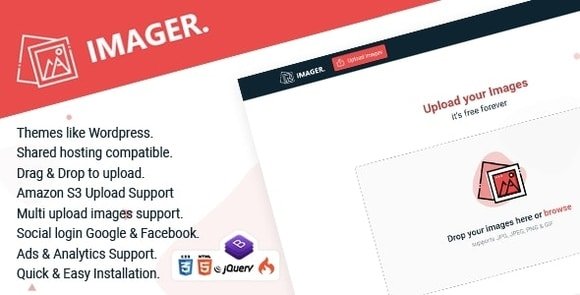 Imager Minimal Image Hosting Script Nulled