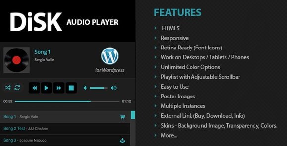 Disk Audio Player For WordPress Plugin Nulled