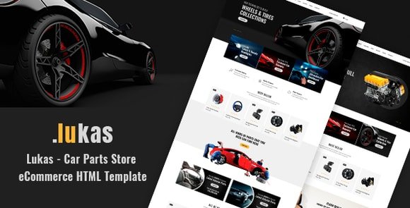 Lukas Car Parts Store eCommerce HTML Template Download