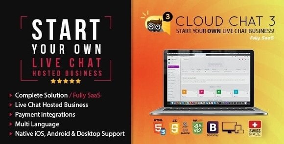 Fully SaaS Live Support Chat Cloud Chat 3 Nulled Script