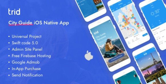 Trid City Travel Guide iOS Native with Admin Panel App Source Code