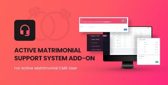 Active Matrimonial Support Ticket Addon Download