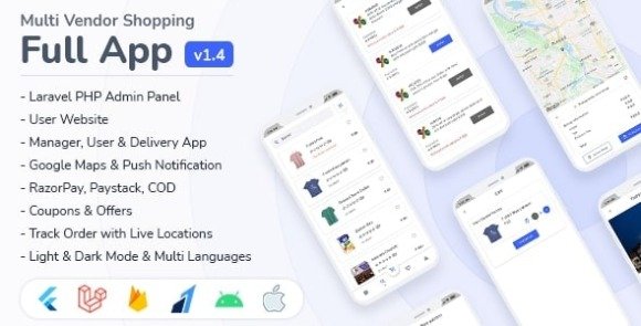 EMall Flutter Shopping Full App Source Code