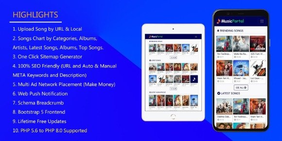 Music PHP Script Songs Portal Nulled