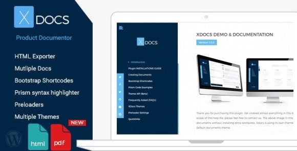 X Docs WordPress Product Documentation Creator Plugin