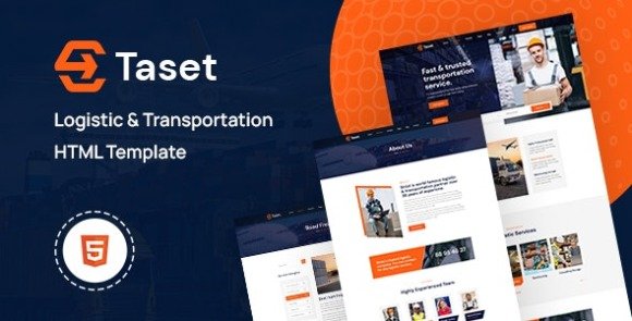 Taset Logistic and Transportation HTML Template Download