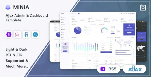 Minia Ajax Admin and Dashboard Template Download