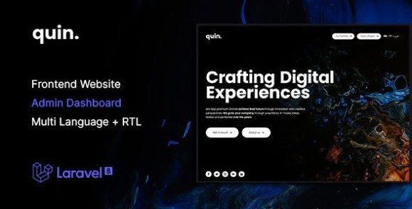 Quin Multipurpose Website CMS and Creative Agency Management System