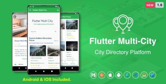Flutter Multi City Directory City Tour Guide Business Directory Travel Guide
