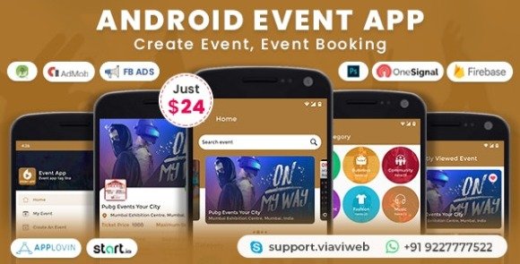 Android Event App Create Event Event Booking Source Code