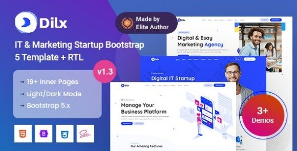 Dilx Technology and SEO Marketing Services HTML Template