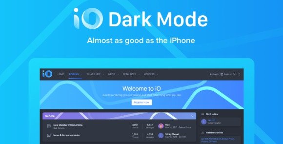 XenForo iO Dark Mode Theme