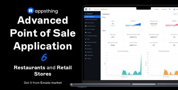 Appsthing POS Multi Store Restaurant Point of Sale Billing Stock Manager Application