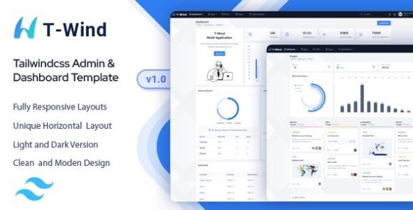 T-Wind Tailwind CSS Admin Dashboard Template