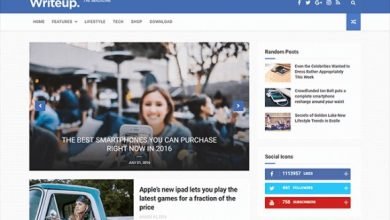 WriteUp Blog News and Magazine Blogger Template