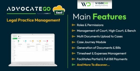 AdvocateGo SaaS Legal Practice Management Nulled Script