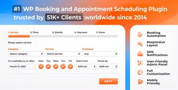 Bookly PRO Appointment Booking and Scheduling Software System Nulled Plugin