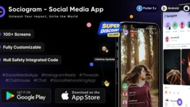 Sociogram Social Media App Instagram Reels Threads Clubhouse Chat Social Networking
