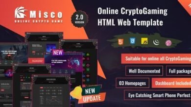 Miscoo Online CryptoGaming HTML Template