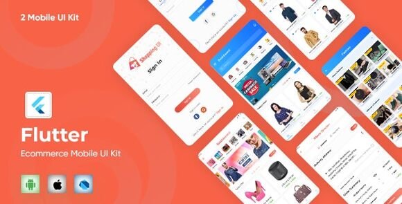 E-Commerce UI Template in Flutter App Source