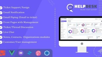 HelpDesk Online Ticketing System with Website Nulled Script