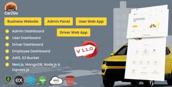 Car2Go One Stop Ride Share Platform User and Driver Web App