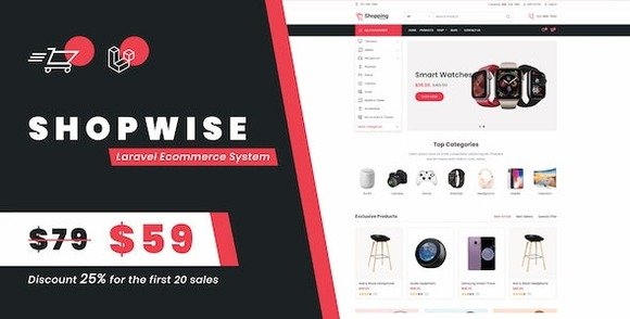 Shopwise Laravel Ecommerce Multilingual Nulled Script