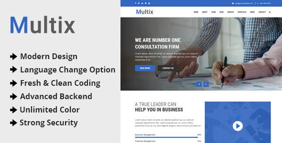 Mulzix Multipurpose Business and Agency CMS Script