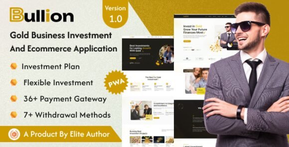 Bullion Gold HYIP Investment and Ecommerce Application Nulled Script