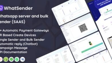 WhatSender WhatsApp Server and Bulk Sender SaaS Nulled Script