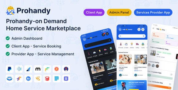 Prohandy On-Demand Handyman and Home Service Provider Marketplace Source