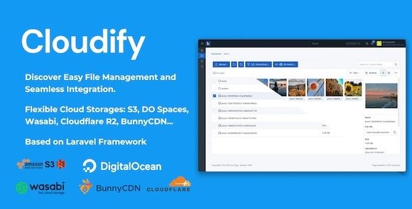 Cloudify Self-Hosted File Manager and Cloud Storage Script