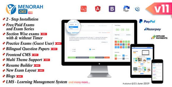 MenorahOES Online Learning and Examination System Script
