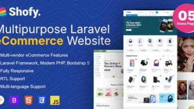 Shofy eCommerce and Multivendor Marketplace Laravel Platform Nulled