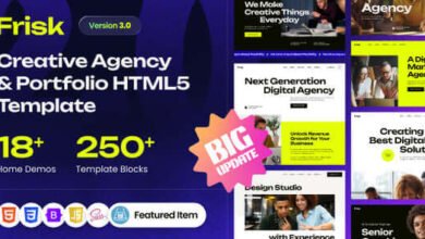 Frisk Creative Agency and Portfolio Template