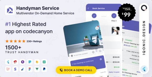 Handyman On-Demand Home Service Flutter App with ChatGPT
