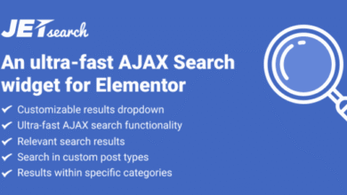 JetSearch AJAX Search Widget for Elementor Addon