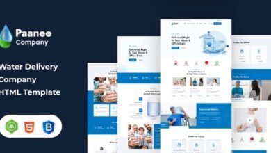 Paanee Drinking Mineral Water Delivery HTML Template