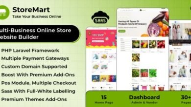 StoreMart SaaS Online Product Selling Business Website Builder Nulled