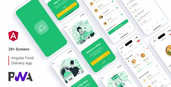Mesio Food Delivery App Payload CMS Angular PWA Source