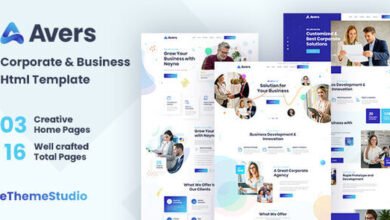 Avers Corporate and Business HTML Template