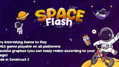 Space Flash HTML5 Game Source