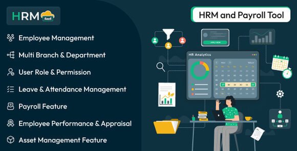 HRM SaaS HR and Payroll Tool Nulled Script
